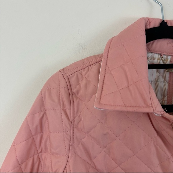 Chico's | Modern Quilted Jacket Light Pink Button Front Size 8/10 (Chico's 1) - Picture 3 of 6